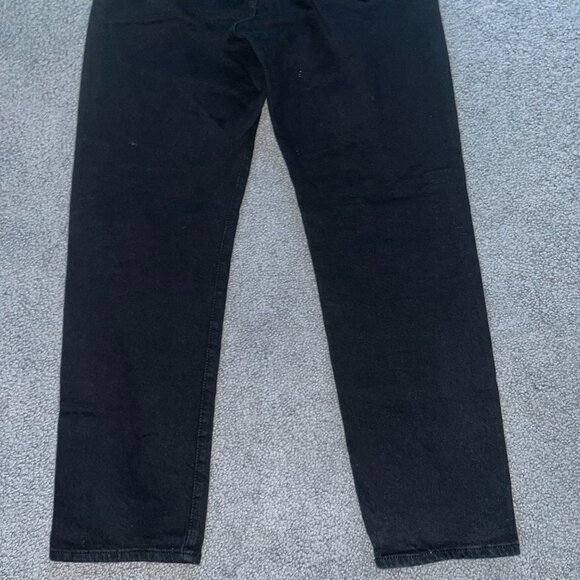 LEVI'S BIG E WEDGIE STRAIGHT HIGH WAIST JEANS IN TRUE BLACK DENIM -ECU - W30 L28 - Picture 6 of 11
